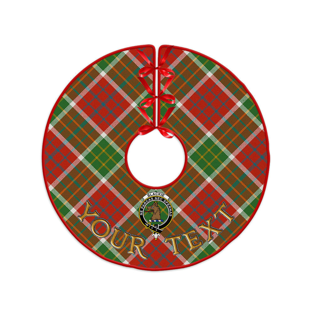 ScotsTee Shop Scottish Blackie Ancient Clan Crest Tartan Christmas Tree Skirt