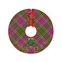 ScotsTee Shop Scottish Bowie Ancient Clan Crest Tartan Christmas Tree Skirt