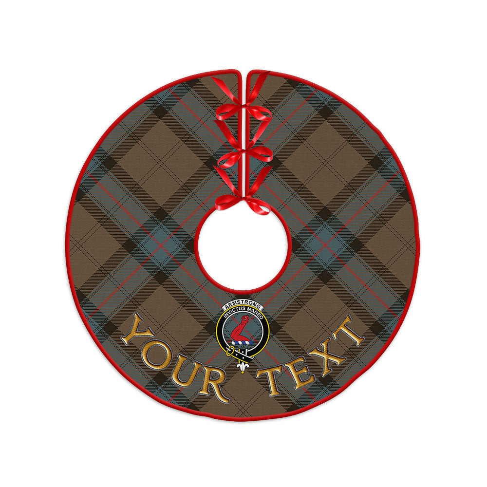 ScotsTee Shop Scottish Armstrong Weathered Clan Crest Tartan Christmas Tree Skirt