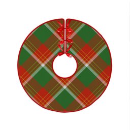 ScotsTee Shop Scottish Brisbane Ancient Clan Crest Tartan Christmas Tree Skirt