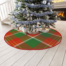 ScotsTee Shop Scottish Brisbane Ancient Clan Crest Tartan Christmas Tree Skirt