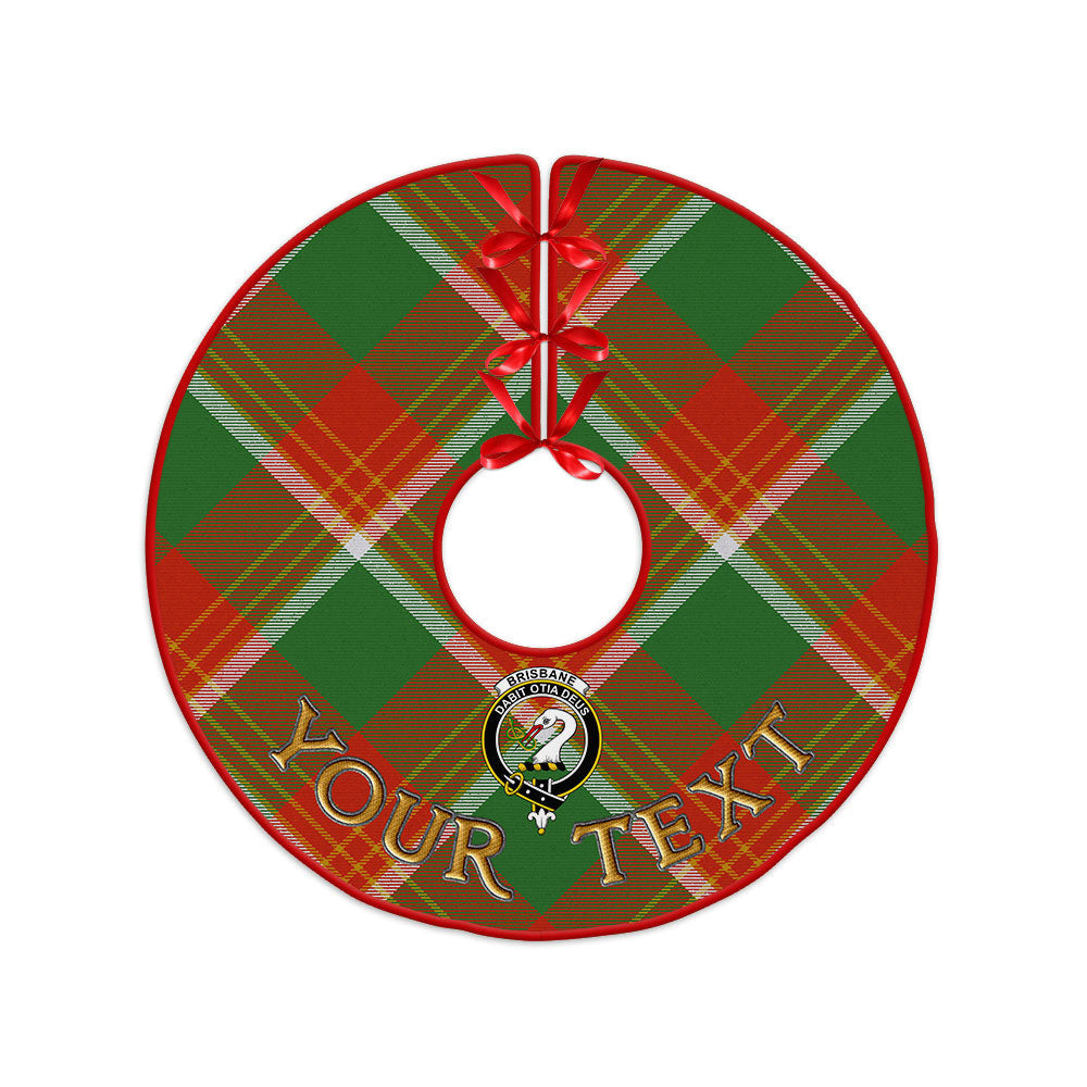ScotsTee Shop Scottish Brisbane Ancient Clan Crest Tartan Christmas Tree Skirt
