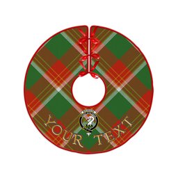 ScotsTee Shop Scottish Brisbane Ancient Clan Crest Tartan Christmas Tree Skirt