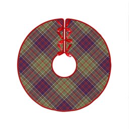 ScotsTee Shop Scottish Bowie Weathered Clan Crest Tartan Christmas Tree Skirt