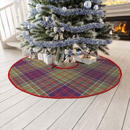 ScotsTee Shop Scottish Bowie Weathered Clan Crest Tartan Christmas Tree Skirt