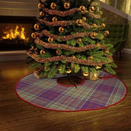 ScotsTee Shop Scottish Bowie Weathered Clan Crest Tartan Christmas Tree Skirt
