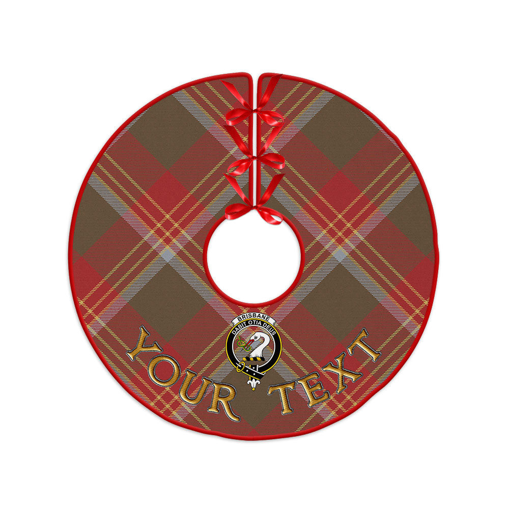 ScotsTee Shop Scottish Brisbane Weathered Clan Crest Tartan Christmas Tree Skirt