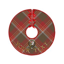 ScotsTee Shop Scottish Brisbane Weathered Clan Crest Tartan Christmas Tree Skirt