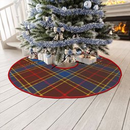 ScotsTee Shop Scottish Balfour Modern Clan Crest Tartan Christmas Tree Skirt