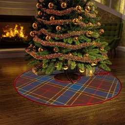 ScotsTee Shop Scottish Balfour Modern Clan Crest Tartan Christmas Tree Skirt