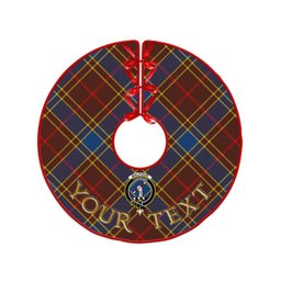 ScotsTee Shop Scottish Balfour Modern Clan Crest Tartan Christmas Tree Skirt