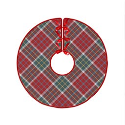 ScotsTee Shop Scottish Blackie Weathered Clan Crest Tartan Christmas Tree Skirt