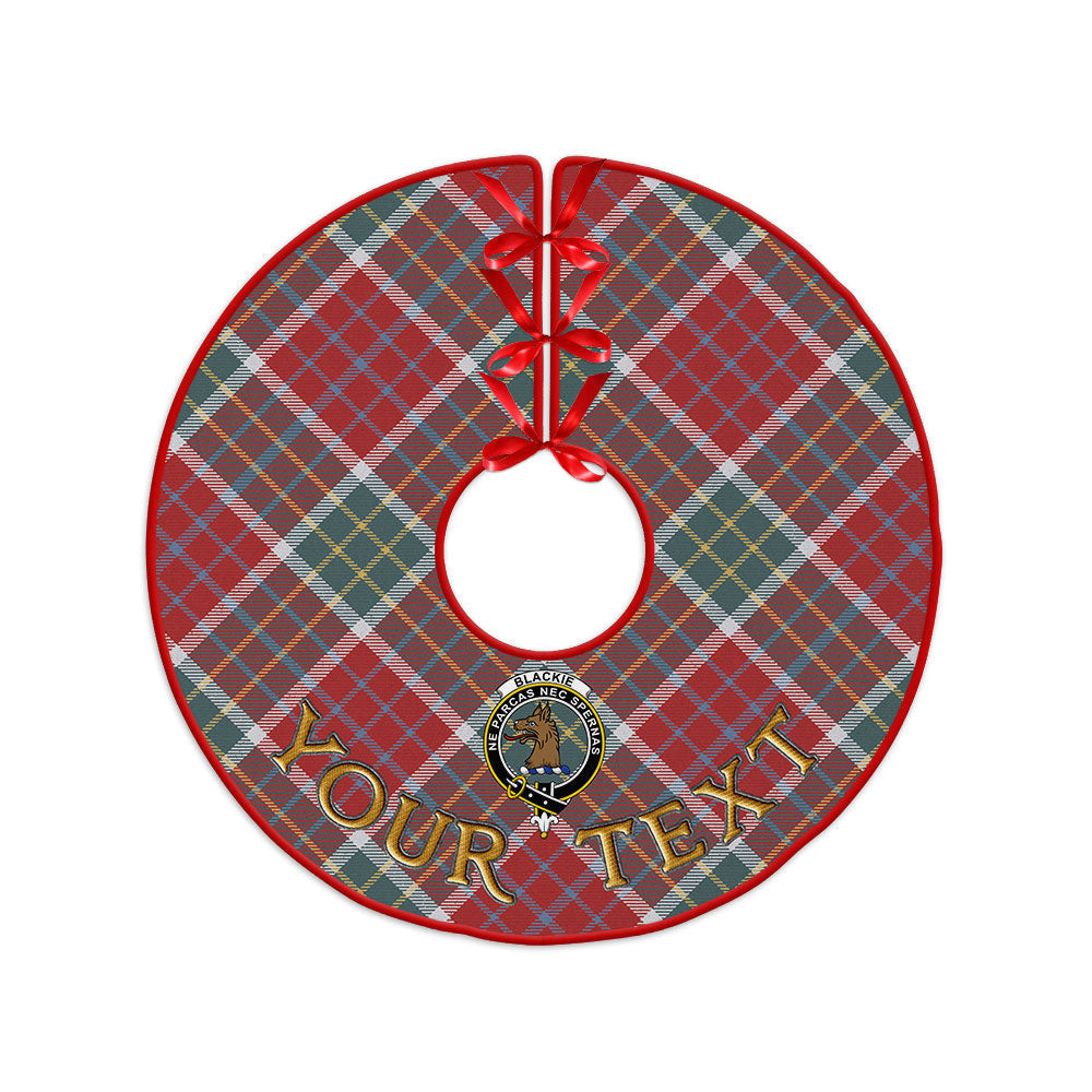 ScotsTee Shop Scottish Blackie Weathered Clan Crest Tartan Christmas Tree Skirt