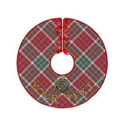 ScotsTee Shop Scottish Blackie Weathered Clan Crest Tartan Christmas Tree Skirt
