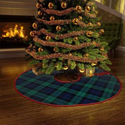 ScotsTee Shop Scottish Campbell Modern 2 Clan Crest Tartan Christmas Tree Skirt