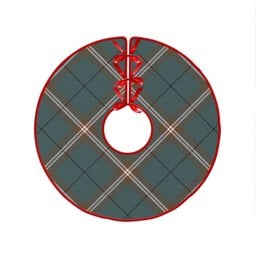 ScotsTee Shop Scottish Cleland Weathered Clan Crest Tartan Christmas Tree Skirt