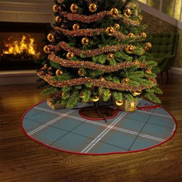 ScotsTee Shop Scottish Cleland Weathered Clan Crest Tartan Christmas Tree Skirt