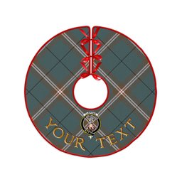 ScotsTee Shop Scottish Cleland Weathered Clan Crest Tartan Christmas Tree Skirt