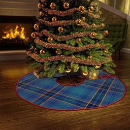 ScotsTee Shop Scottish Dempster Modern Clan Crest Tartan Christmas Tree Skirt