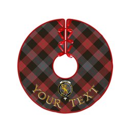 ScotsTee Shop Scottish Brown (Broun) Weathered Clan Crest Tartan Christmas Tree Skirt