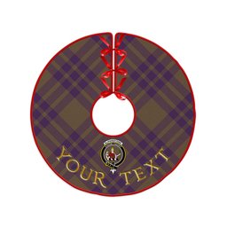 ScotsTee Shop Scottish Elphinstone Weathered Clan Crest Tartan Christmas Tree Skirt