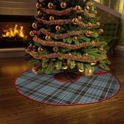 ScotsTee Shop Scottish Clark (Clergy) Weathered Clan Crest Tartan Christmas Tree Skirt