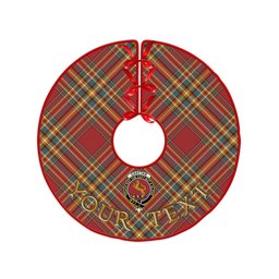 ScotsTee Shop Scottish Chattan Weathered Clan Crest Tartan Christmas Tree Skirt