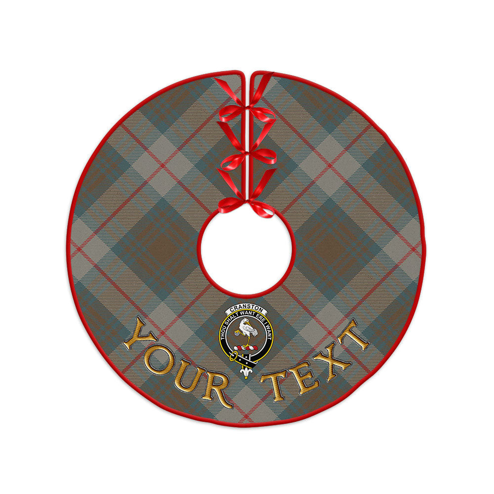 ScotsTee Shop Scottish Cranston Weathered Clan Crest Tartan Christmas Tree Skirt
