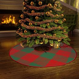 ScotsTee Shop Scottish Erskine Clan Crest Tartan Christmas Tree Skirt