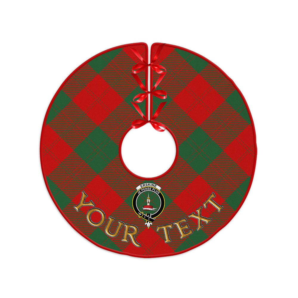 ScotsTee Shop Scottish Erskine Clan Crest Tartan Christmas Tree Skirt