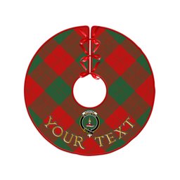 ScotsTee Shop Scottish Erskine Clan Crest Tartan Christmas Tree Skirt