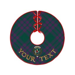 ScotsTee Shop Scottish Elphinstone Modern Clan Crest Tartan Christmas Tree Skirt