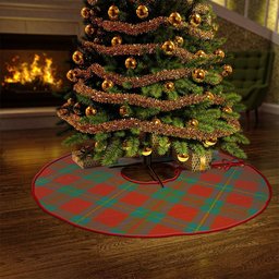 ScotsTee Shop Scottish Cruikshank Ancient Clan Crest Tartan Christmas Tree Skirt