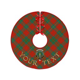 ScotsTee Shop Scottish Cruikshank Ancient Clan Crest Tartan Christmas Tree Skirt