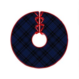 ScotsTee Shop Scottish Clark (Clergy) Modern Clan Crest Tartan Christmas Tree Skirt