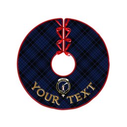 ScotsTee Shop Scottish Clark (Clergy) Modern Clan Crest Tartan Christmas Tree Skirt