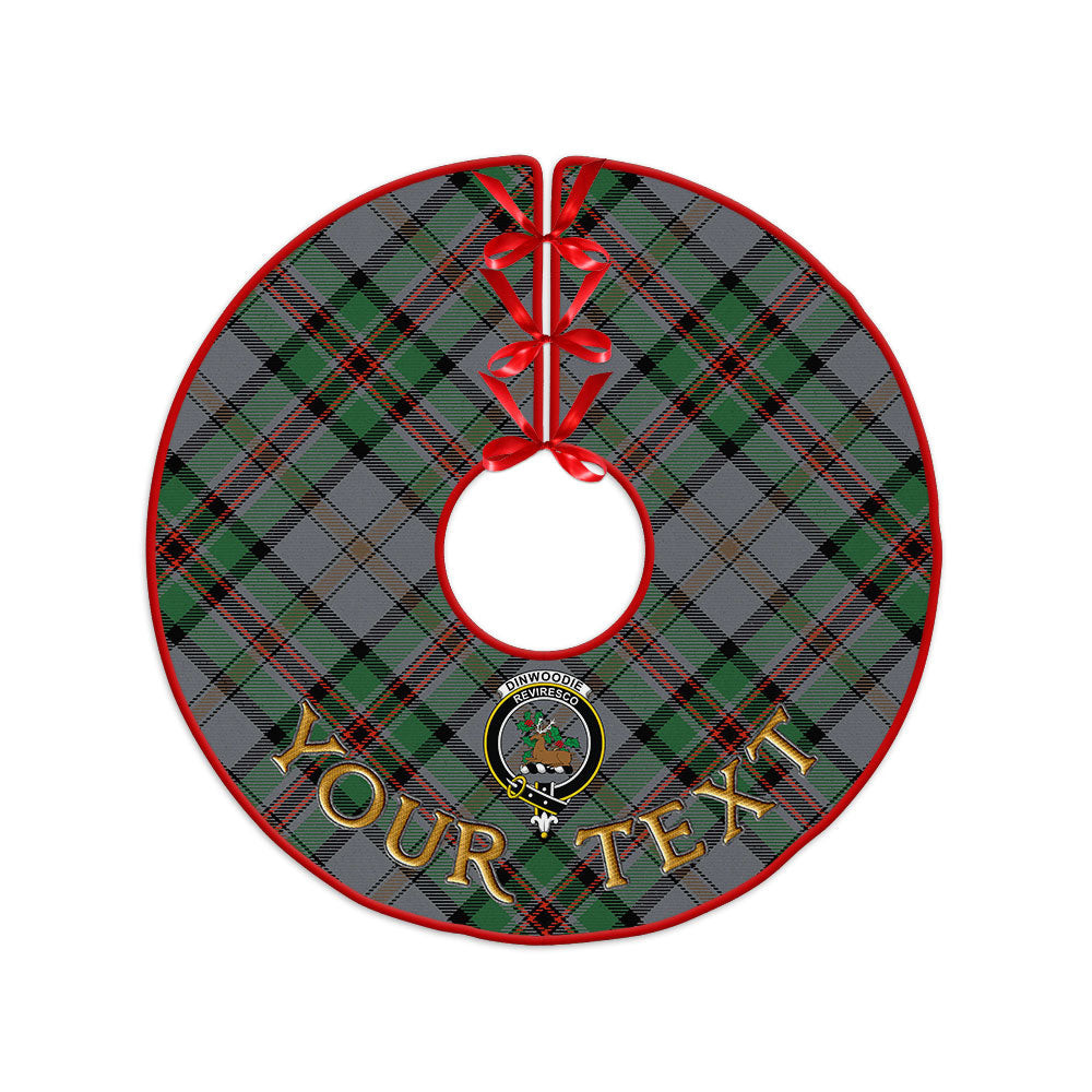 ScotsTee Shop Scottish Dinwoodie Ancient Clan Crest Tartan Christmas Tree Skirt