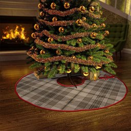 ScotsTee Shop Scottish Craig (Craigie) Weathered Clan Crest Tartan Christmas Tree Skirt