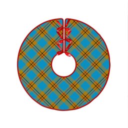 ScotsTee Shop Scottish Carlisle (Carlill) Ancient Clan Crest Tartan Christmas Tree Skirt