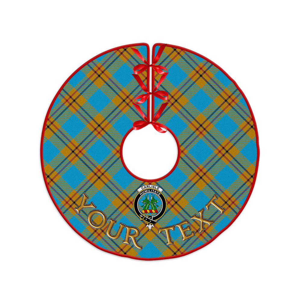 ScotsTee Shop Scottish Carlisle (Carlill) Ancient Clan Crest Tartan Christmas Tree Skirt