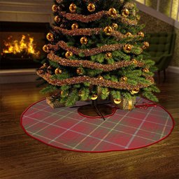 ScotsTee Shop Scottish Burnett Weathered Clan Crest Tartan Christmas Tree Skirt