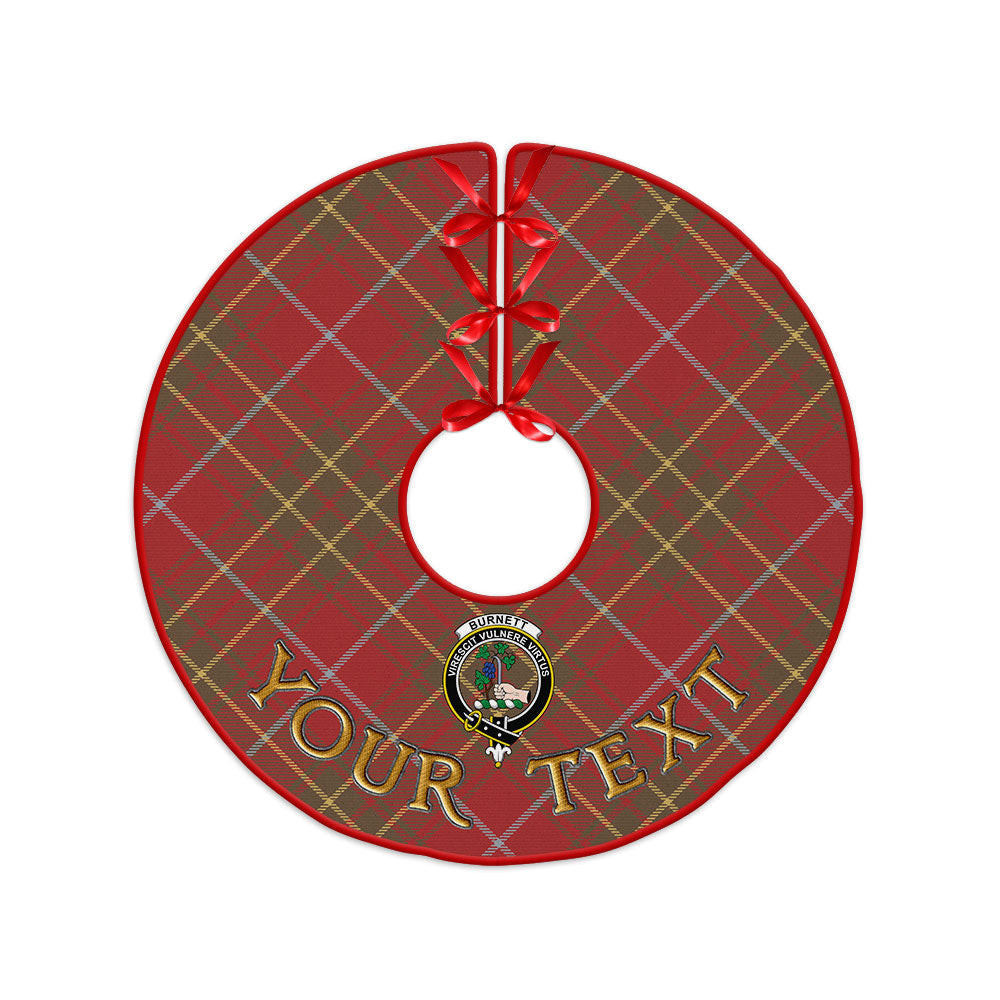 ScotsTee Shop Scottish Burnett Weathered Clan Crest Tartan Christmas Tree Skirt