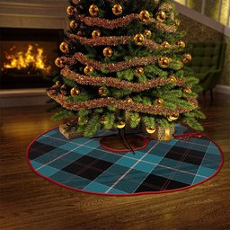 ScotsTee Shop Scottish Dunlop Ancient Clan Crest Tartan Christmas Tree Skirt