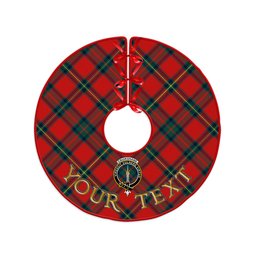 ScotsTee Shop Scottish Cruikshank Modern Clan Crest Tartan Christmas Tree Skirt