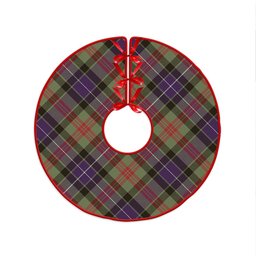 ScotsTee Shop Scottish Curry (Currie) Weathered Clan Crest Tartan Christmas Tree Skirt