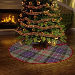 ScotsTee Shop Scottish Curry (Currie) Weathered Clan Crest Tartan Christmas Tree Skirt