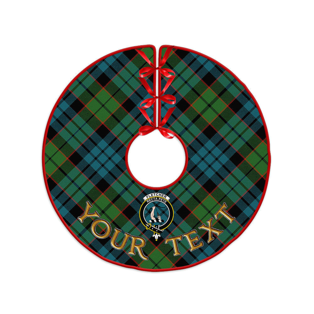 ScotsTee Shop Scottish Fletcher Family Ancient Clan Crest Tartan Christmas Tree Skirt