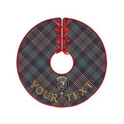 ScotsTee Shop Scottish Cockburn (Coburn) Weathered Clan Crest Tartan Christmas Tree Skirt