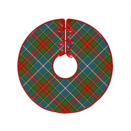ScotsTee Shop Scottish Crozier Ancient Clan Crest Tartan Christmas Tree Skirt