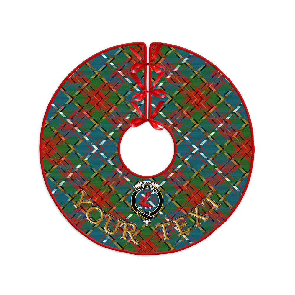 ScotsTee Shop Scottish Crozier Ancient Clan Crest Tartan Christmas Tree Skirt